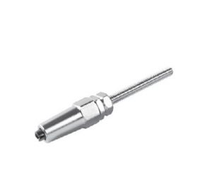 Stainless steel swageless thread stud terminal