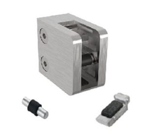 stainless steel 45x45 square glass clamp