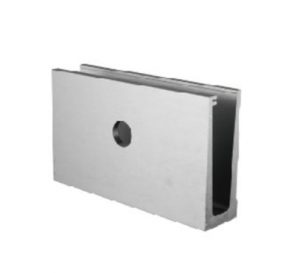 Wall mount aluminum glass channel