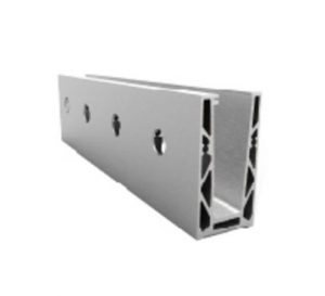 Sturdy wall mount aluminum glass channel