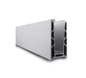 Floor Mount Aluminum Glass Channel – Study 08