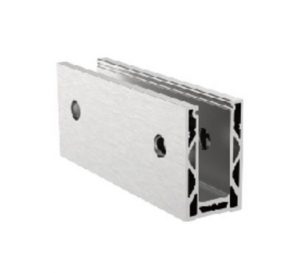 Sturdy wall mount aluminum glass channel