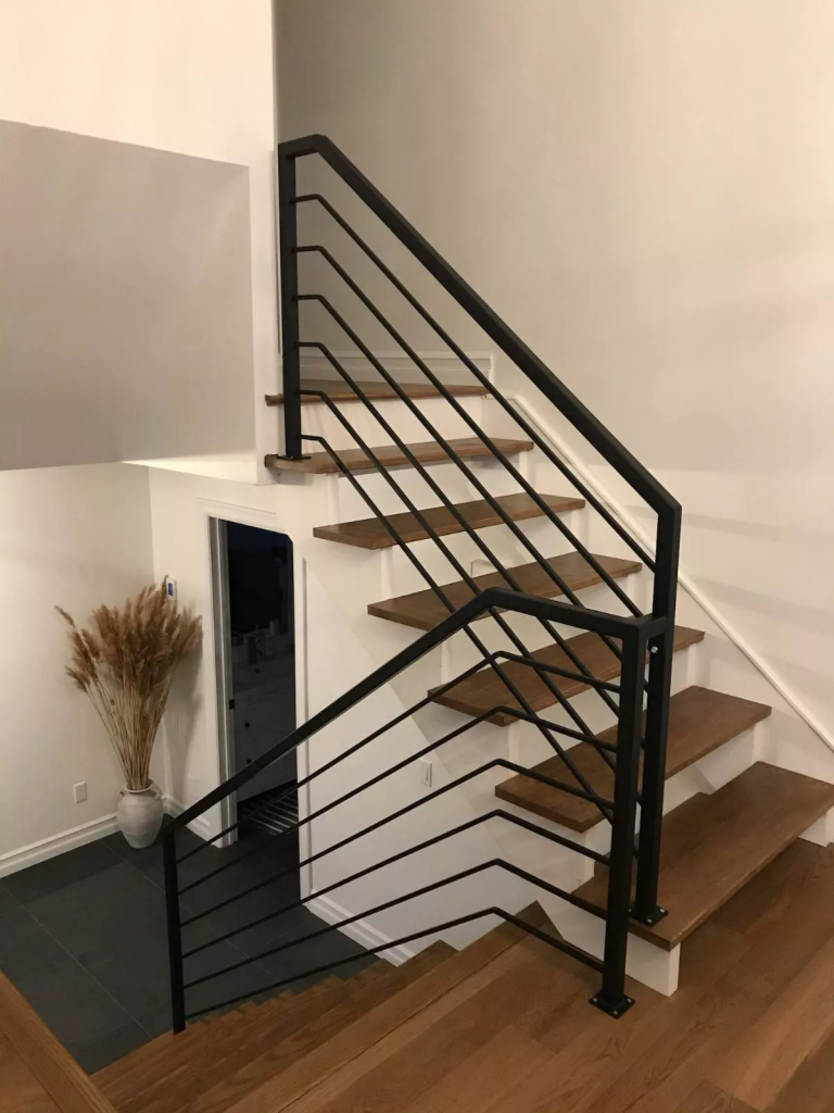 Indoor stair aluminum railings 