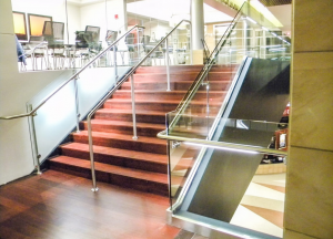 Stainless steel glass railings