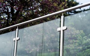 Stainless steel glass clamp railing