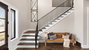 Aluminum railing for stair and corridor