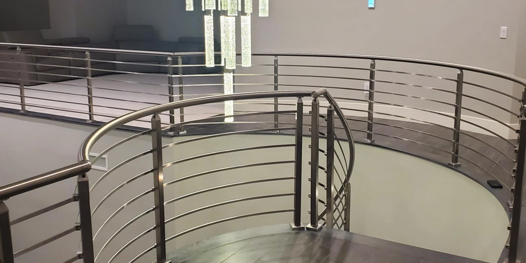 Staircase stainless steel bar railing