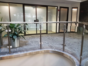 stainless steel glass railing