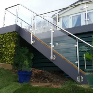 Stainless steel glass railing system