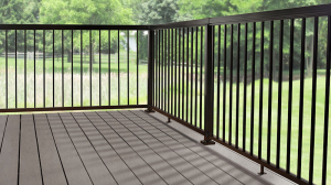 Aluminum garden fence panel