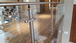 Stainless steel glass railing system