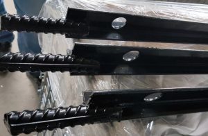 Shinning black powder coating steel T-post