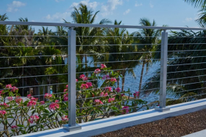 Stainless steel cable railing system