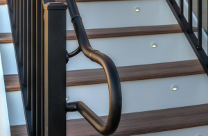 Black aluminum handrail