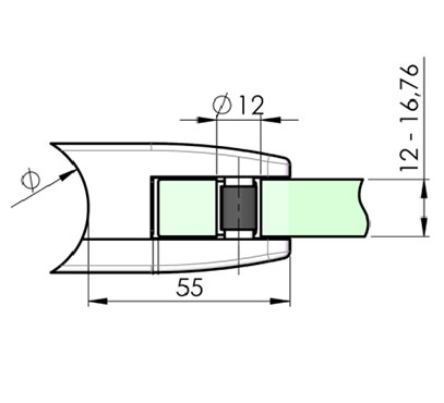 55×65 – with safety pin and plate – #10C