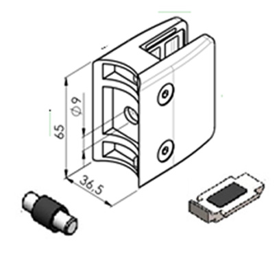 55×65 – with safety pin and plate – #10C