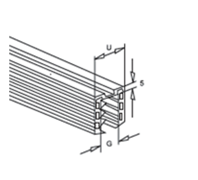 EPDM Rubber In Oval Slot Tube