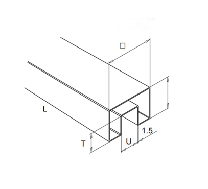 Square Slot Tube