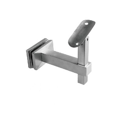 Glass Mount Handrail Bracket - Adjustable