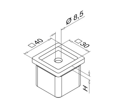 Square Tube Adapter – Flat
