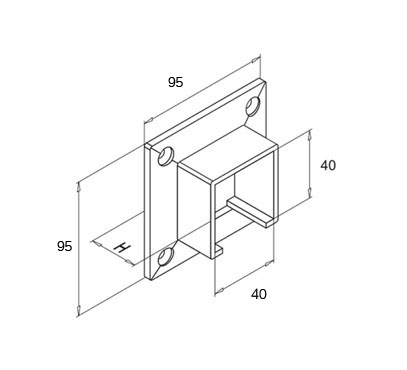 Square Wall Flange