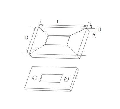 Rectangle Base Plate W/Cover