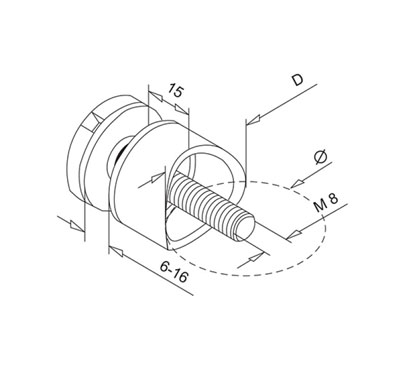 Glass Holder – 30MM