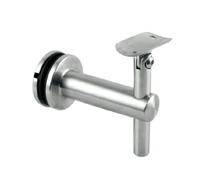 Glass Mount Handrail Bracket - Adjustable