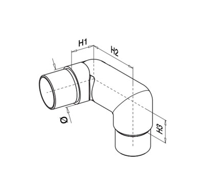 0-70 Degree Adjustable Elbow – Right