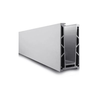 Floor Mount Aluminum Glass Channel – Sturdy 08