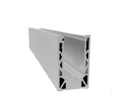 Floor Mount Aluminum Glass Channel - Sturdy 11