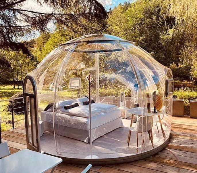 Polycarbonate Bubble Domes are Ideal for Individual Courtyards, Restaurants, Hotels, and Homestays