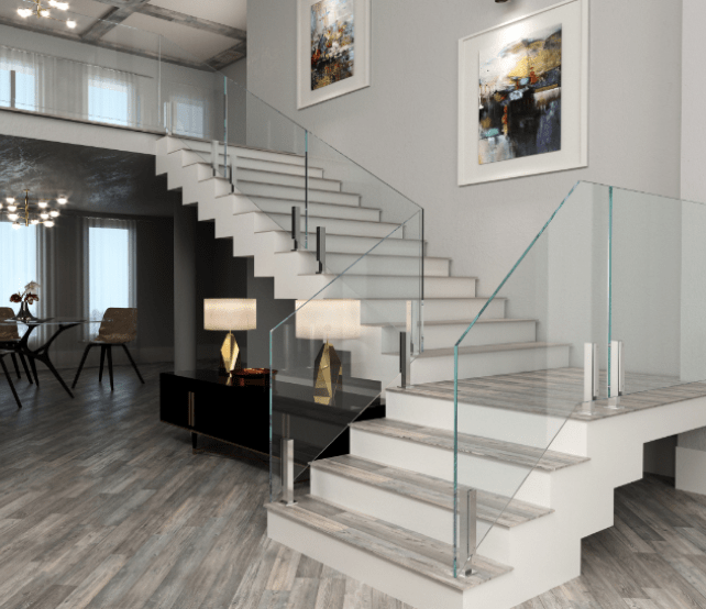 Interior Balustrades Provide Design and a Sense of Security for the Building