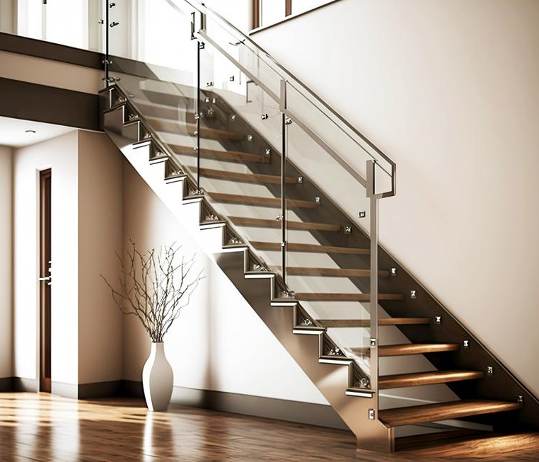 Several popular glass holders for glass railings