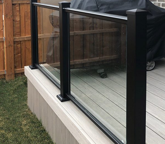 The Elegance and Durability of Black Powder Coated Aluminum Glass Railing Posts